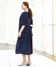 OLEHA38129 eur3(エウルキューブ) 【大きいサイズ】ヴィンテージポプリンワンピース ネイビー(57)