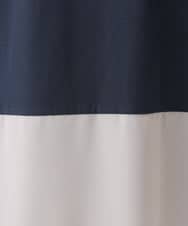 OLEHD26089 eur3(エウルキューブ) 【大きいサイズ/接触冷感】バイカラーコンビチュニック ネイビー