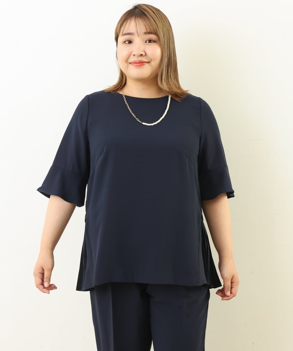 大きいサイズ/11号サイズあり】バックプリーツセットアップ  