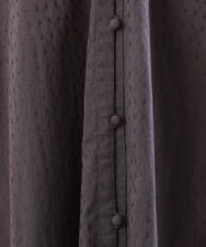 OLEHS32140 eur3(エウルキューブ) 【大きいサイズ】コットンドビー刺繍ワンピース ダークグレー(93)