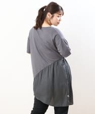 OLEHS35080 eur3(エウルキューブ) 【大きいサイズ/接触冷感】カノコイレヘムチュニック ダークグレー(93)