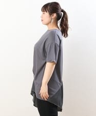 OLEHS35080 eur3(エウルキューブ) 【大きいサイズ/接触冷感】カノコイレヘムチュニック ダークグレー(93)