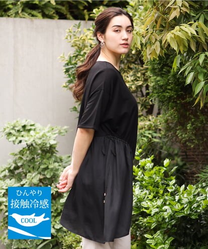 OLEHS35080 eur3 【大きいサイズ/接触冷感】カノコイレヘムチュニック