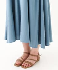 OLEHV30149 eur3(エウルキューブ) 【大きいサイズ】ノースリーブロングワンピース ブルー(55)