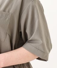 OLEHV31149 eur3(エウルキューブ) 【大きいサイズ】バックプリーツワンピース カーキ(36)