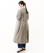 OLEHV31149 eur3(エウルキューブ) 【大きいサイズ】バックプリーツワンピース カーキ(36)
