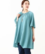 OLEHV32099 eur3(エウルキューブ) 【大きいサイズ】イレヘムチュニック ライトグリーン(30)