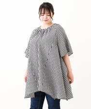 OLEHV32099 eur3(エウルキューブ) 【大きいサイズ】イレヘムチュニック ホワイト(90)