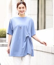 OLEHV33089 eur3(エウルキューブ) 【大きいサイズ/接触冷感】カノコチュニック ライトブルー(50)