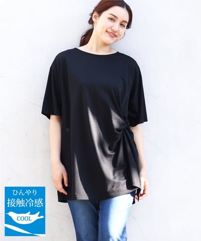 OLEHV33089 eur3 【大きいサイズ/接触冷感】カノコチュニック