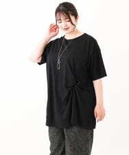 OLEHV33089 eur3(エウルキューブ) 【大きいサイズ/接触冷感】カノコチュニック ブラック(94)