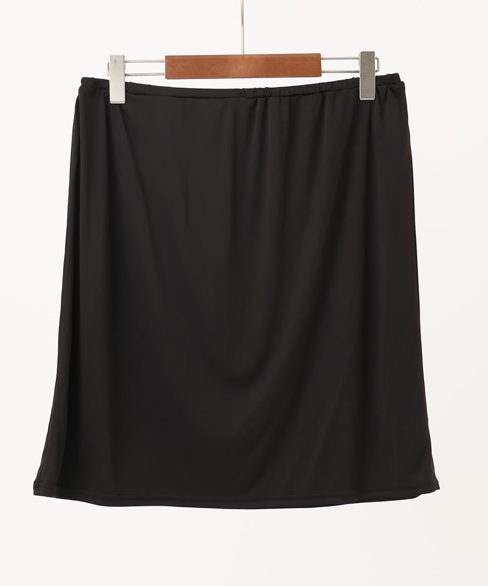 OLEIA32099 eur3(エウルキューブ) 【WEB先行販売】【大きいサイズ/接触冷感】カノコサイドスリットワンピース ブラック(94)