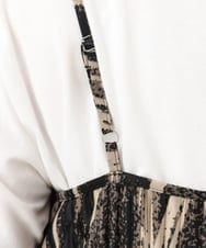 OLEIA39099 eur3(エウルキューブ) 【WEB先行販売】【大きいサイズ】プリーツキャミワンピース ダークグレー(93)