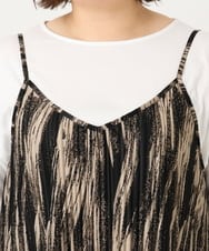 OLEIA39099 eur3(エウルキューブ) 【WEB先行販売】【大きいサイズ】プリーツキャミワンピース ダークグレー(93)