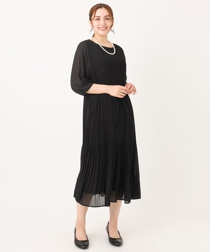 OLEIA42189 eur3 【WEB先行販売】【大きいサイズ/11号サイズあり】プリーツワンピース