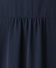 OLEID29099 eur3(エウルキューブ) 【WEB先行販売】【大きいサイズ/接触冷感】ヘムレースブラウスチュニック ネイビー