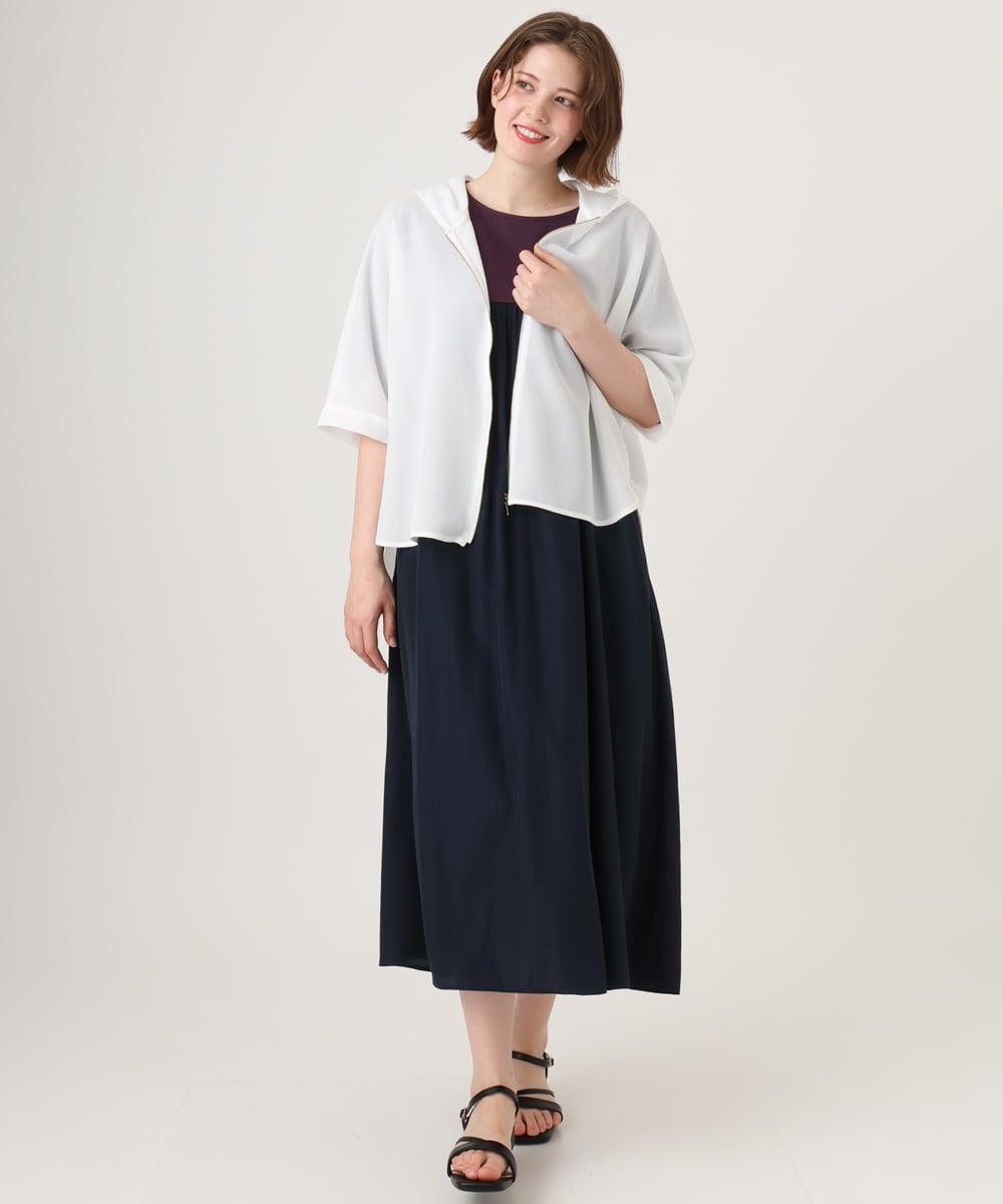 OLEID30139 eur3(エウルキューブ) 【大きいサイズ】ジャージーコンビドレス パープル