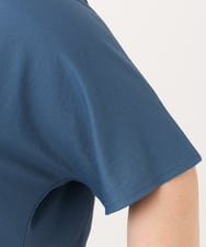 OLEID33089 eur3(エウルキューブ) 【WEB先行販売】【大きいサイズ】ジャージーコンビチュニック ブルー