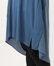 OLEID33089 eur3(エウルキューブ) 【WEB先行販売】【大きいサイズ】ジャージーコンビチュニック ブルー