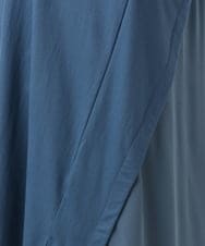 OLEID33089 eur3(エウルキューブ) 【WEB先行販売】【大きいサイズ】ジャージーコンビチュニック ブルー