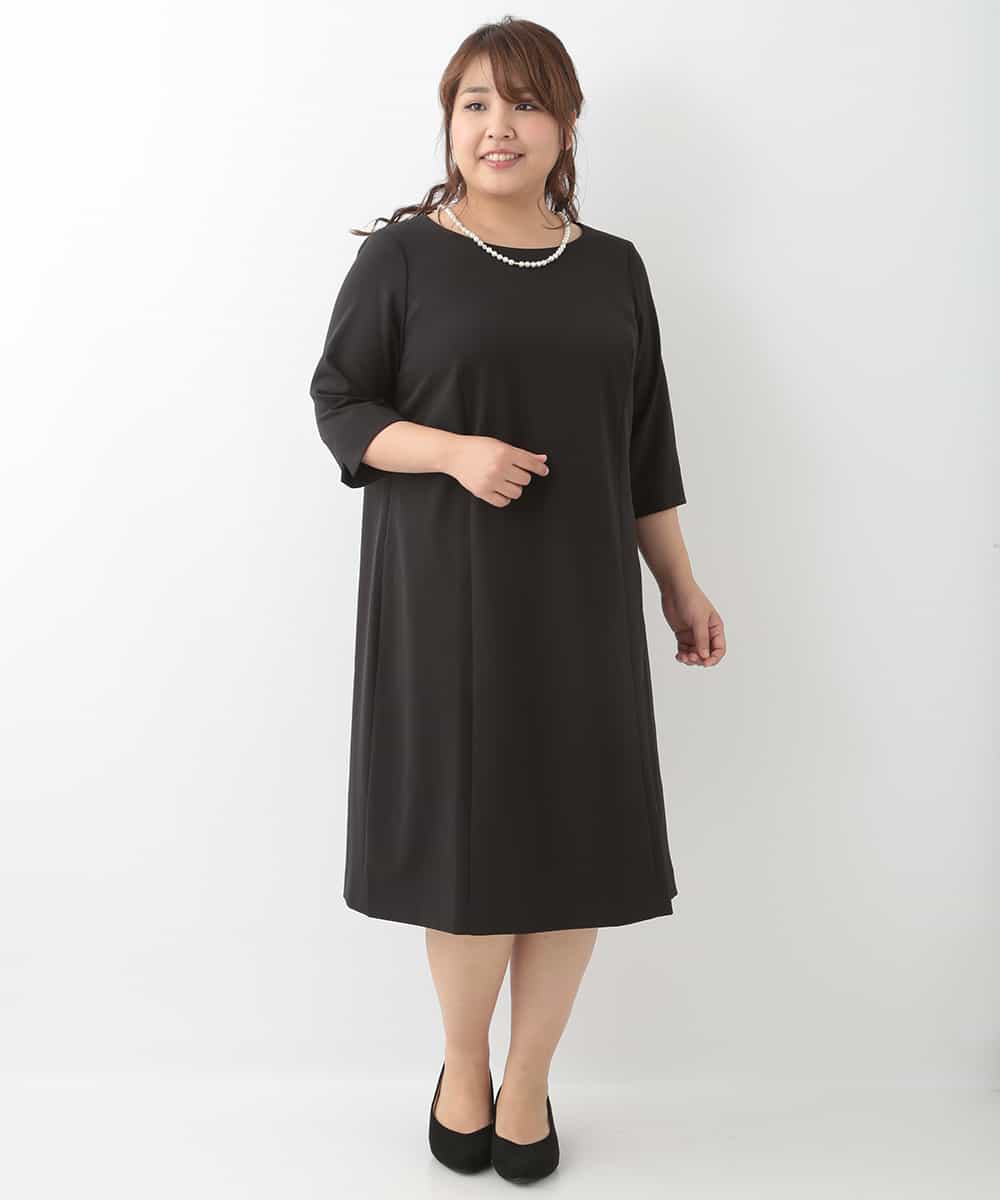 洗える 大きいサイズ Eストレッチaラインワンピース ワンピース Eur3 エウルキューブ イトキンオンラインストア