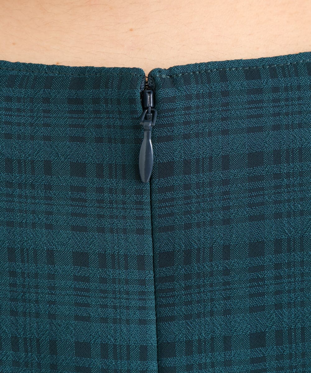 OLEIP53140 eur3(エウルキューブ) 【大きいサイズ/11号サイズあり】チェック柄ワンピース グリーン(35)