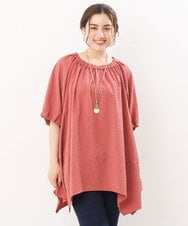 OLEIS40080 eur3(エウルキューブ) 【大きいサイズ】イレヘムフレアチュニック オレンジ(15)