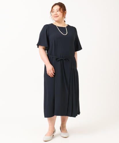 OLEIV36179 eur3 【大きいサイズ/11号サイズあり】プリーツワンピース