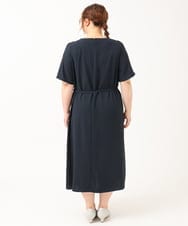 OLEIV36179 eur3(エウルキューブ) 【大きいサイズ/11号サイズあり】プリーツワンピース ネイビー(57)