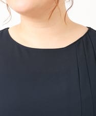 OLEIV36179 eur3(エウルキューブ) 【大きいサイズ/11号サイズあり】プリーツワンピース ネイビー(57)