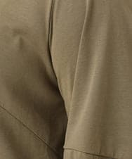 OLEIV38119 eur3(エウルキューブ) 【大きいサイズ/接触冷感】ハーフジップジャージーワンピース カーキ(36)