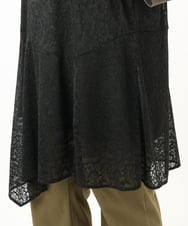 OLEJA02099 eur3(エウルキューブ) 【大きいサイズ/セットアイテム】レースキャミソール×Tシャツセット ブラック(94)