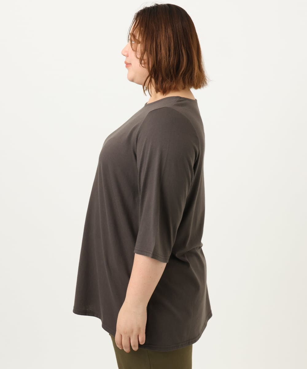 OLEJA02099 eur3(エウルキューブ) 【大きいサイズ/セットアイテム】レースキャミソール×Tシャツセット ブラック(94)