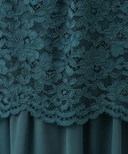 OLEJA03189 eur3(エウルキューブ) 【大きいサイズ】スカラレースワンピース グリーン(35)