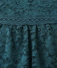 OLEJA03189 eur3(エウルキューブ) 【大きいサイズ】スカラレースワンピース グリーン(35)