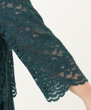 OLEJA03189 eur3(エウルキューブ) 【大きいサイズ】スカラレースワンピース グリーン(35)