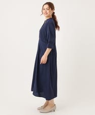 OLEJA11119 eur3(エウルキューブ) 【大きいサイズ/LAVEANGE×eur3】タックワンピース ネイビー(57)