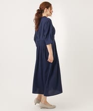 OLEJA11119 eur3(エウルキューブ) 【大きいサイズ/LAVEANGE×eur3】タックワンピース ネイビー(57)