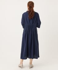OLEJA11119 eur3(エウルキューブ) 【大きいサイズ/LAVEANGE×eur3】タックワンピース ネイビー(57)
