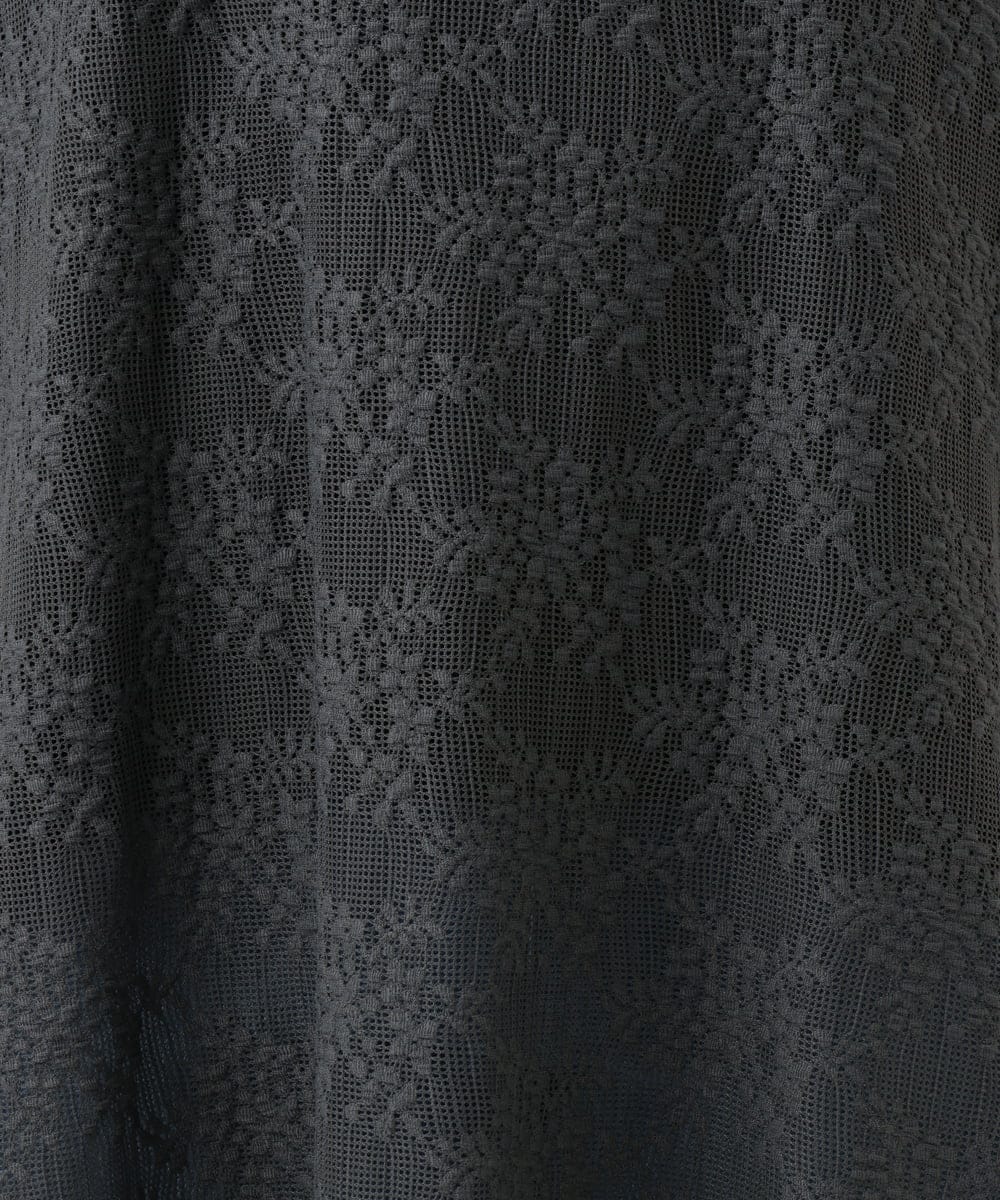 OLEJD02099 eur3(エウルキューブ) 【大きいサイズ】レースキャミワンピース ダークグレー