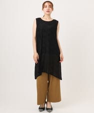 OLEJD02099 eur3(エウルキューブ) 【大きいサイズ】レースキャミワンピース ブラック
