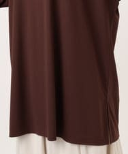 OLEJD11089 eur3(エウルキューブ) 【大きいサイズ】ブロッキングチュニック ダークブラウン
