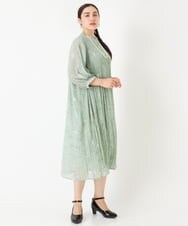 OLEJP03150 eur3(エウルキューブ) 【雑誌掲載】【大きいサイズ/11号サイズあり】アコーディオンプリーツワンピース ライトグリーン(30)