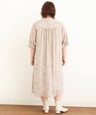 OLEJP03150 eur3(エウルキューブ) 【雑誌掲載】【大きいサイズ/11号サイズあり】アコーディオンプリーツワンピース ベージュ(82)