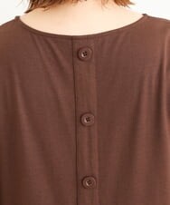 OLEJP04080 eur3(エウルキューブ) 【大きいサイズ】レイヤード風チェック柄チュニック ダークブラウン(87)