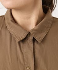 OLEKA04139 eur3(エウルキューブ) 【WEB先行販売】【大きいサイズ】ロングシャツワンピース モカ(84)