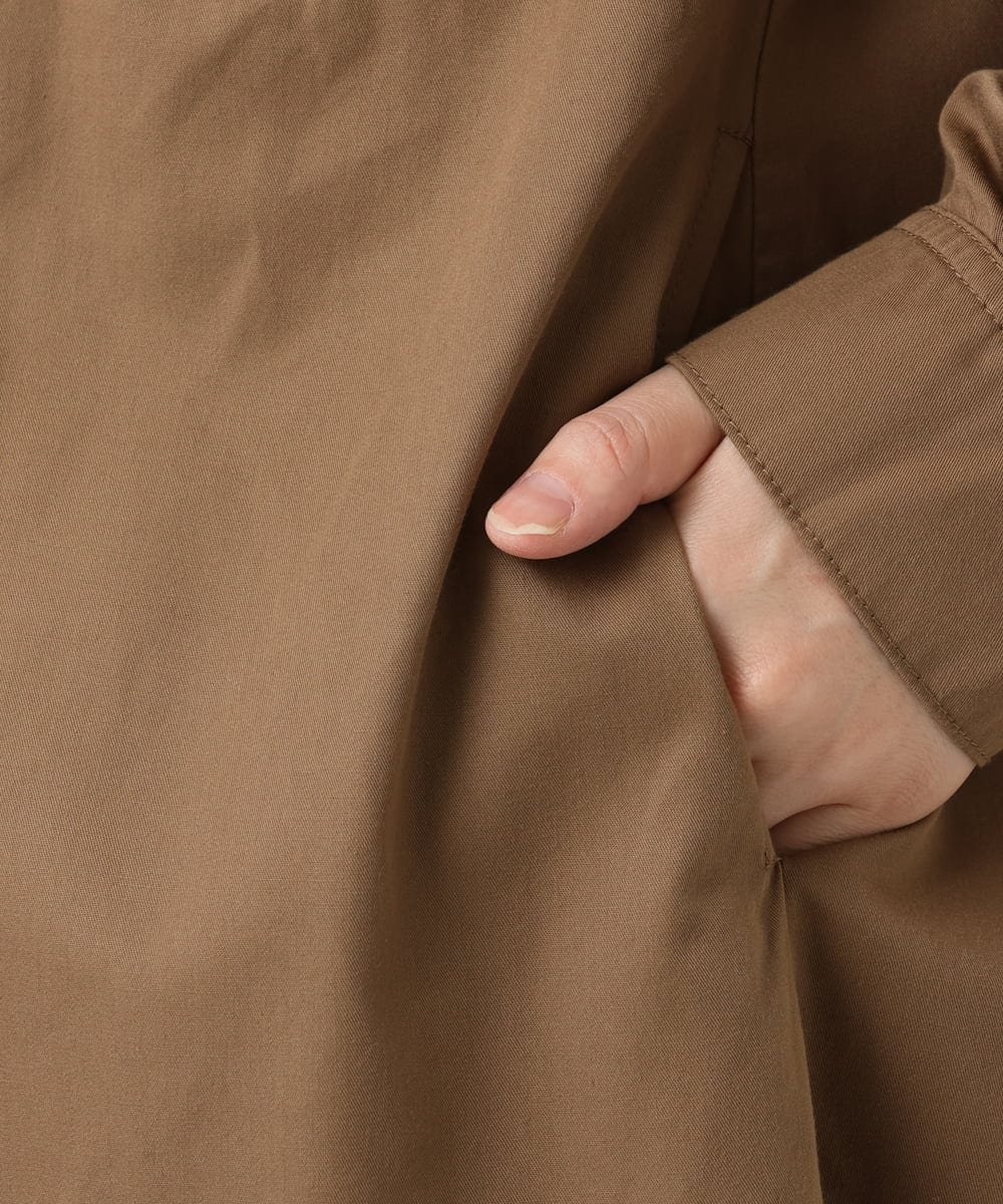 OLEKA04139 eur3(エウルキューブ) 【WEB先行販売】【大きいサイズ】ロングシャツワンピース モカ(84)