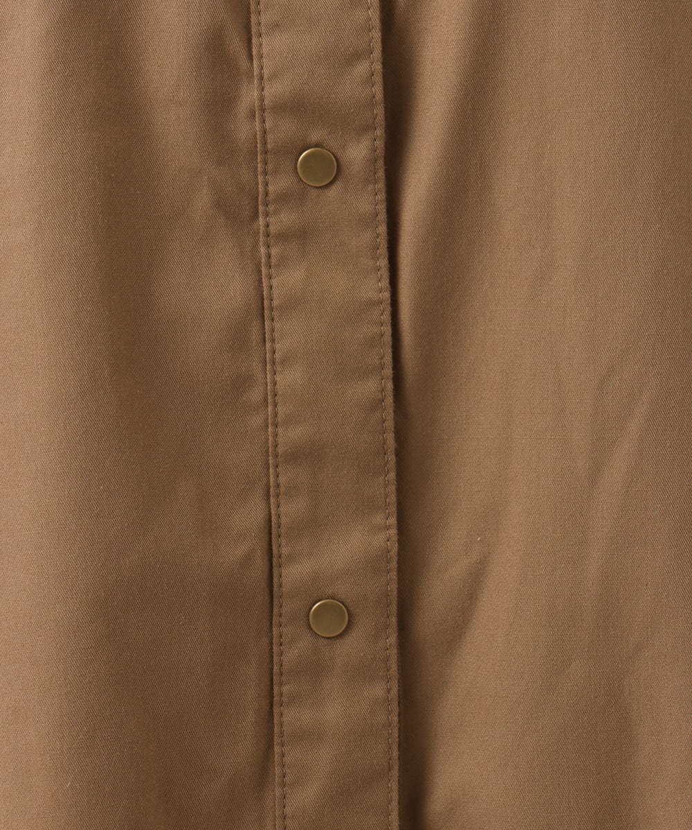 OLEKA04139 eur3(エウルキューブ) 【WEB先行販売】【大きいサイズ】ロングシャツワンピース モカ(84)