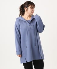 OLEKA06099 eur3(エウルキューブ) 【大きいサイズ】レースアップダンボールフーディー ブルー(55)