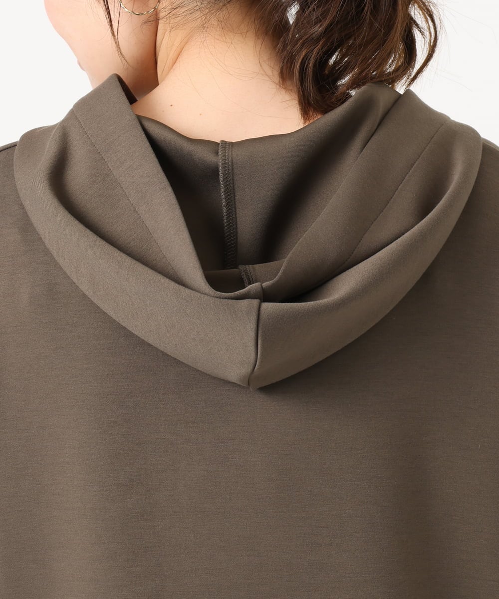 OLEKA06099 eur3(エウルキューブ) 【大きいサイズ】レースアップダンボールフーディー ブラウン(87)